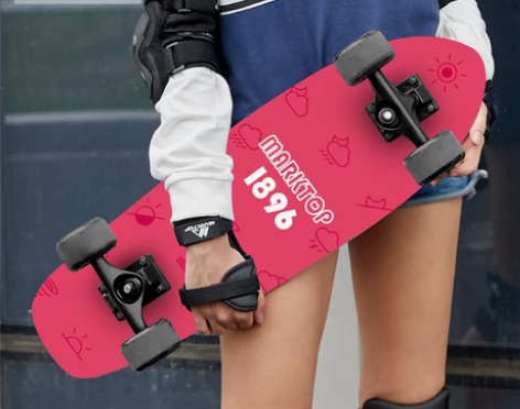 玛克拓普青少年刷街大鱼板滑板车男女生小鱼板...