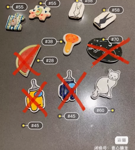 景德镇 名家 手工陶瓷  手作冰箱贴  图...