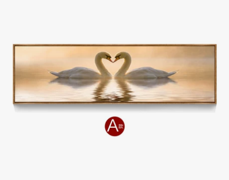 卧室装饰画床头挂画婚房温馨客厅壁画背景墙天...