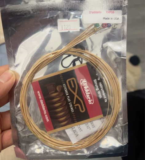 达达里奥 exp16 木吉他琴弦2 套，正...