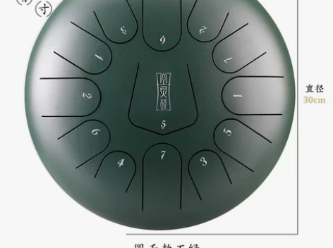 鲁儒空灵鼓色空鼓琴手碟正品打击乐器莲花鼔初...