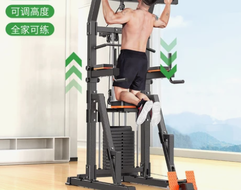 健身器材家用男士多功能一体辅助式引体向上器...