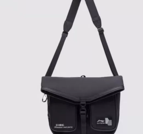 实拍正品李宁斜挎包ABDS215-1000...