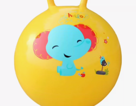 费雪儿童跳跳球羊角球玩具球九九新 没怎么玩...