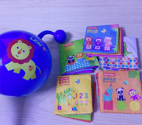 费雪甩甩球和撕不烂书 3-18个月男孩/女...