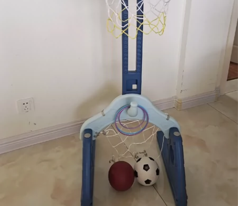 儿童篮球架可升降室内宝宝玩具球1-2-3-...