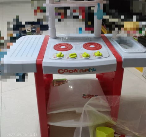 贝恩施儿童过家家厨房玩具男女孩做饭煮饭仿真...