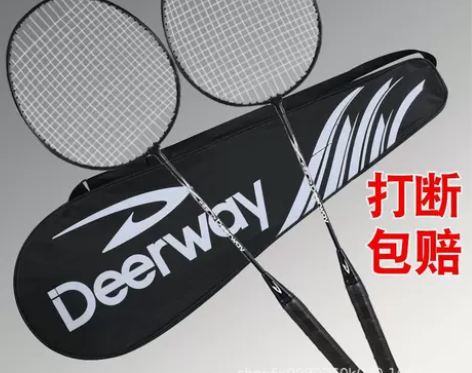 德尔惠羽毛球拍单双拍正品比赛成人耐用型儿童...