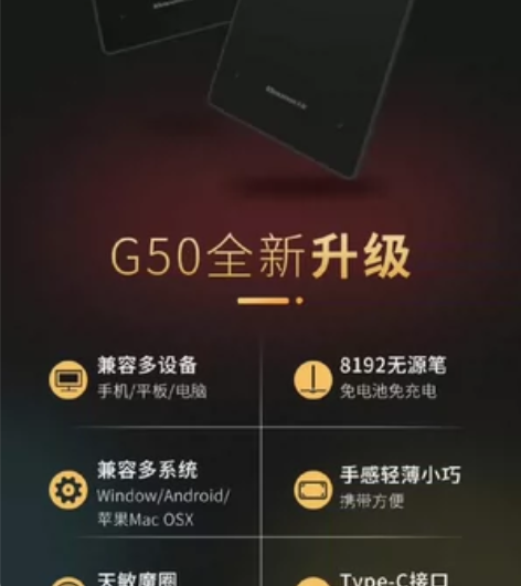 出天敏G50数位板闲置几乎全新就试用了两次...