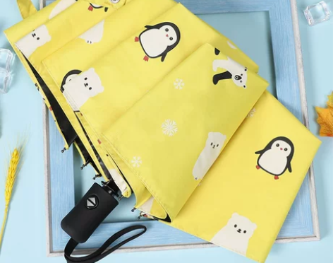 天堂韩版学生雨伞全自动晴雨两用儿童太阳伞防...