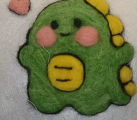 服装设计作业，羊毛毡，大小15×15㎝ 感...