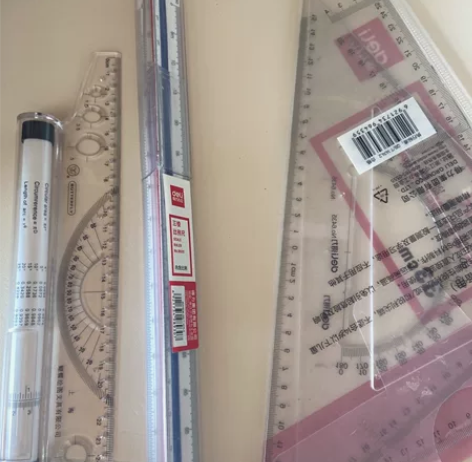 三棱比例尺三角大比例三菱尺绘图室内建筑制图...