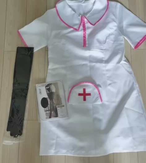 电锯人玛奇玛帕瓦护士cos 仅试穿手套和袜...