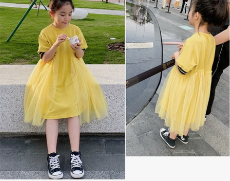 Ola MiMi女童 重工运动风黄色针织弹...