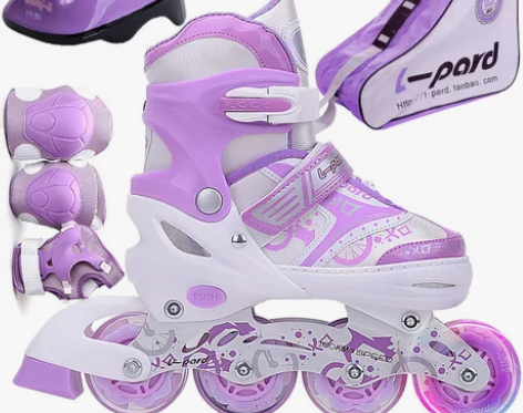 捷豹溜冰鞋儿童 轮滑鞋滑冰鞋旱冰鞋 初学者...