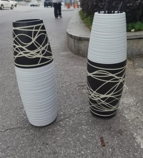 1、景德镇陶瓷现代中式简约风大花瓶一对，高...