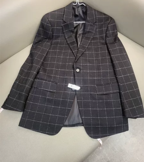 已干洗男士黑色格子西装 偷偷卖，补贴家用 ...