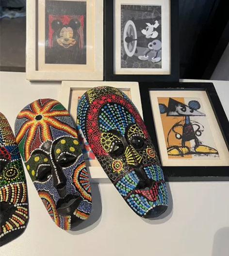 泰国手工木雕+迪士尼相框，三个泰国清迈旅游...