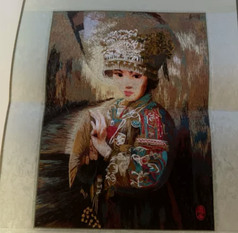 手工刺绣装饰画，个人主页2件以上包邮。 感...