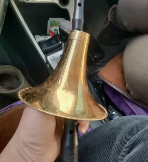 降B唢呐，老红木老料自用爆浆了，明显演出使...