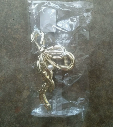 【可卖可交换】蝴蝶结飘带珍珠抓夹鲨鱼夹 主...