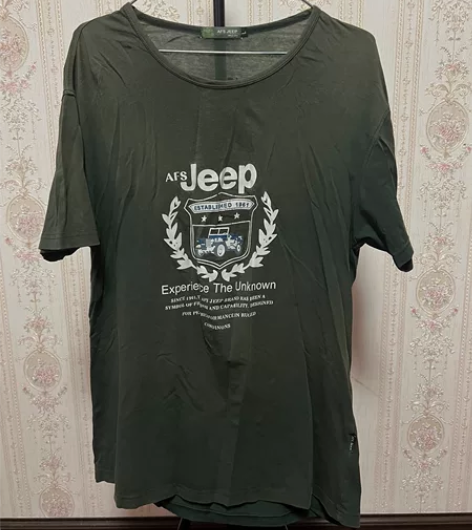 JEEP吉普男短袖大码t恤夏季新款加肥加大...