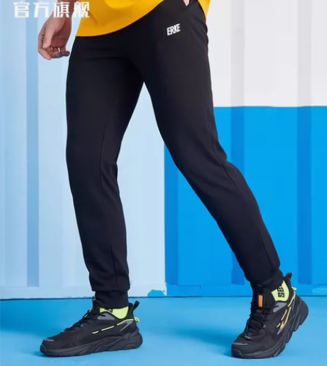 鸿星尔克 运动裤秋季 男士束脚 休闲薄款卫...
