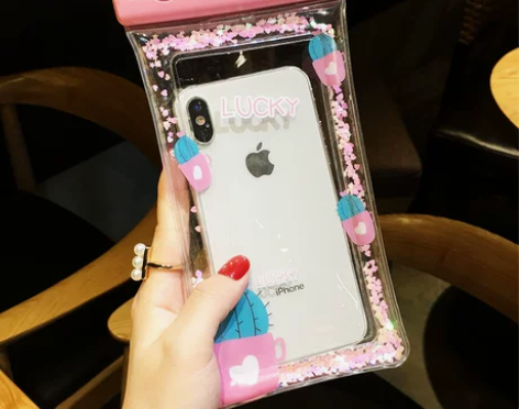 手机防水袋女可触屏苹果x游泳潜水套oppo...