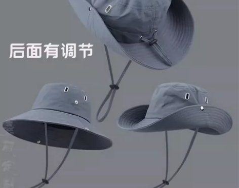 定制夏季防水渔夫帽户外遮阳太阳帽子男女防晒...