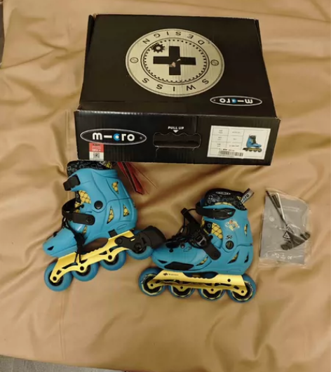 m-cro轮滑鞋，全新，看轮子就知道没下过...