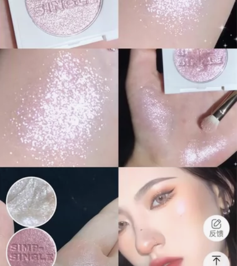 泰国ZENN.TH高光闪粉土豆泥单色修容盘...