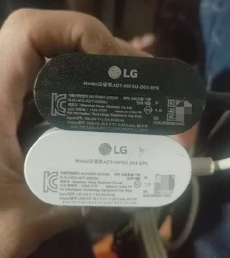 原装LG 65W电源适配器，typec口快...
