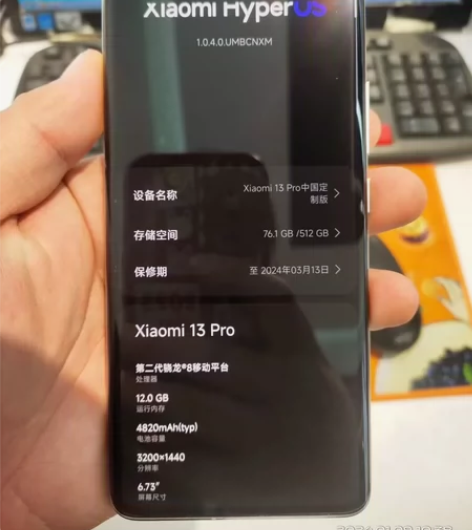 小米13pro 12+512顶配 旷野绿 ...
