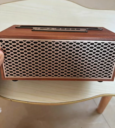 低价出！德国木质复古蓝牙音响重低音炮收音机...
