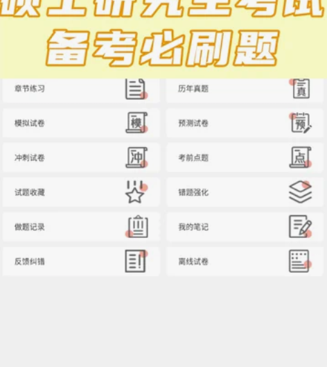 硕士研究生考试题库软件刷题app政治英语数...