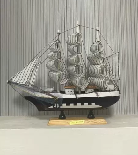 一帆风顺帆船模型摆件客厅房间酒柜装饰品生日...