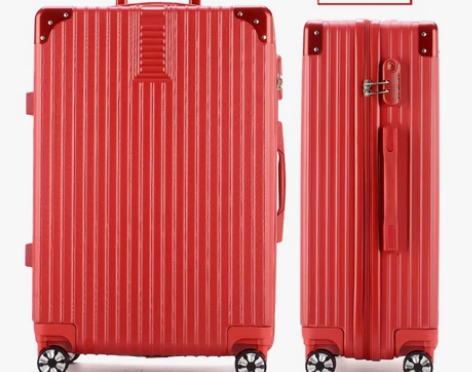 红色行李箱结婚皮箱新娘陪嫁箱子拉杆箱婚礼用...