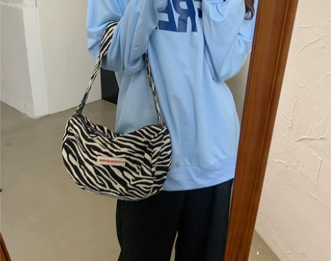 ?帆布包包女2021新款小众设计复古时尚斑...