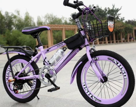 儿童自行车女孩女童公主款6-8-10-岁中...