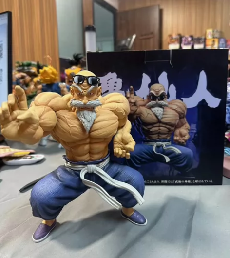 出七龙珠龟仙人肌肉强化形态龟仙人雕像手办摆...