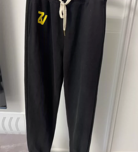 ?22年冬法系纯元薄绒运动卫裤宽松小直筒松...