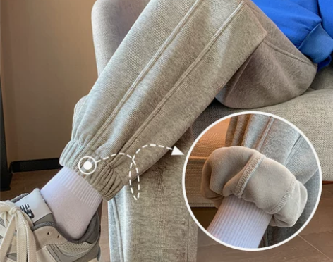 【年货价】灰色运动裤女秋冬季2022新款宽...