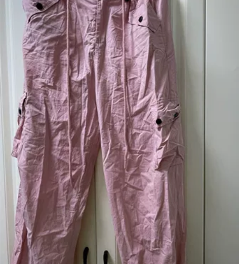 美式工装裤女2023年新款夏季薄款高腰显瘦...