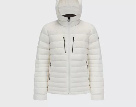 迪卡侬 Trek500系列羽绒服男款白色冬...