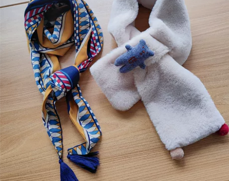 BelKoxl家的小毛绒围脖，成人小孩都可...