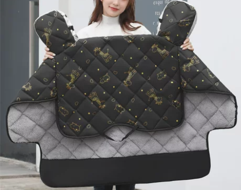 电动车挡风被冬季加厚加绒2022年新款防水...