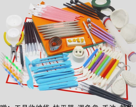 摩登翻糖捏塑工具套装花卉人偶工具制作包邮黏...