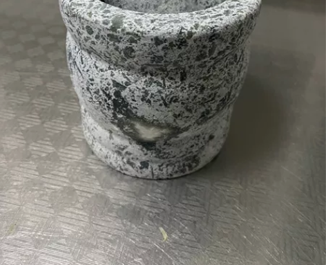 特价处理【闲置低价出】抛光石臼捣蒜器（带盖...