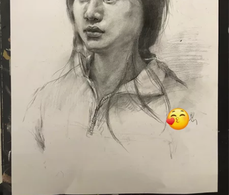 素描头像定制，快速出图，质量保证 8k照片...