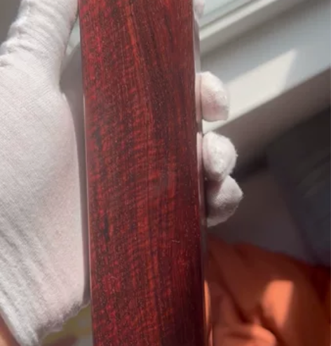 印度小叶紫檀琴料单镇,满细s纹,满水波,自...